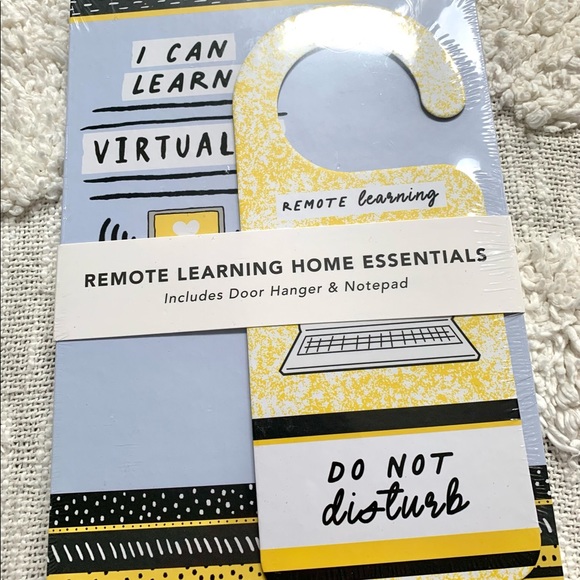 Remote Learning Notebook & DO NOT DISTURB Sign 🤣 - Picture 2 of 9